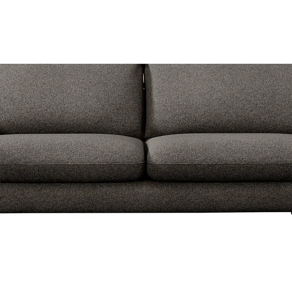 Canapé fixe 3 places Axel - Tissu Texturé - Jazz Gris Graphite
