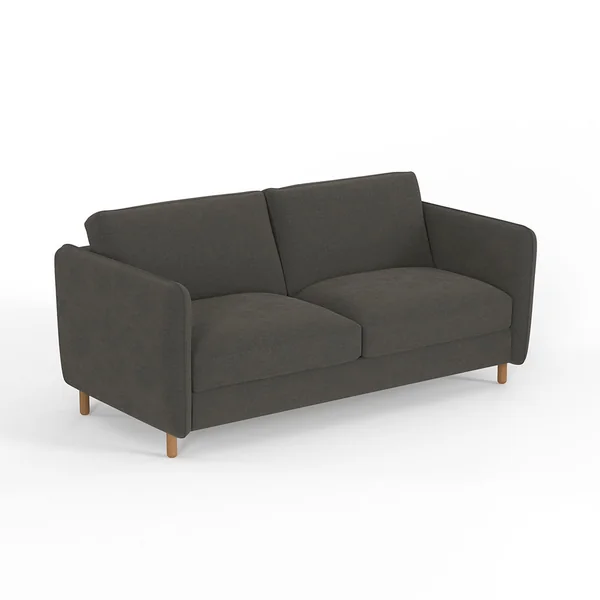 Canapé fixe 3 places Gustave - Velours Vintage - Adore kaki Hunter