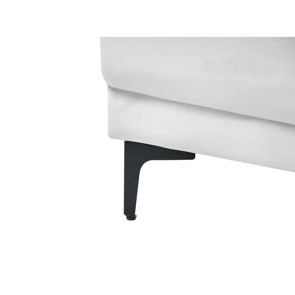 Canapé-lit modulable en forme de U 5 places ABERDEEN Cuir PU Blanc