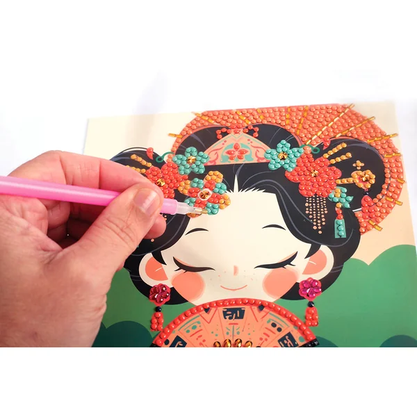 Carte à broder (x3) japon