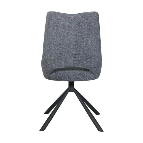 Chaise contemporaine pivotante anthracite (lot de 2) LIGURIE