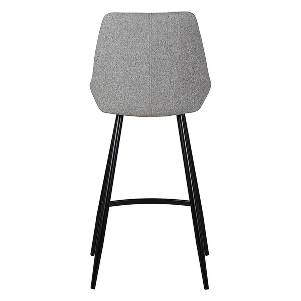 Chaise de bar en tissu gris clair h67cm - Ben