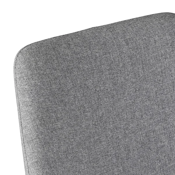 Chaise de bar en tissu gris clair h67cm - Ben