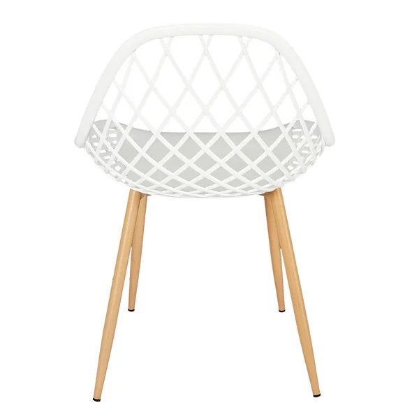 Chaise de jardin en plastique blanc - Malaga