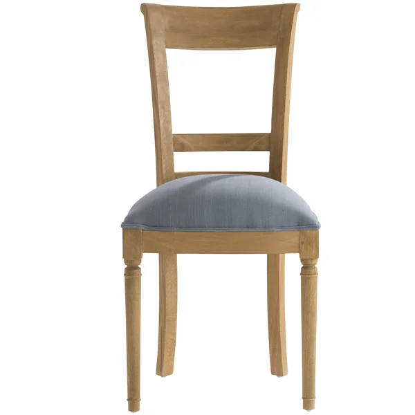 Chaise en bois et tissu gris LEON AMADEUS
