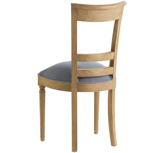 Chaise en bois et tissu gris LEON AMADEUS