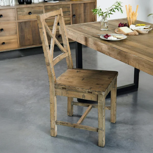 Chaise en bois recyclé BRISBANE (lot de 2)