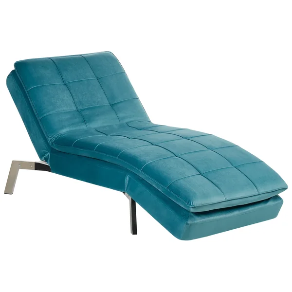 Chaise Longue LOIRET Velvet Teal