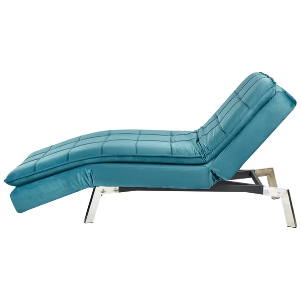 Chaise Longue LOIRET Velvet Teal