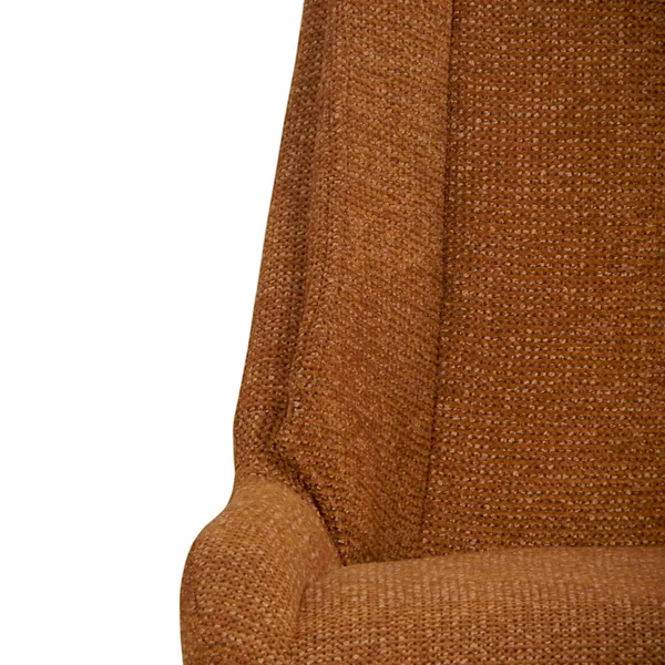Chaise terracotta pivotante en velours texturé (lot de 2) IENA