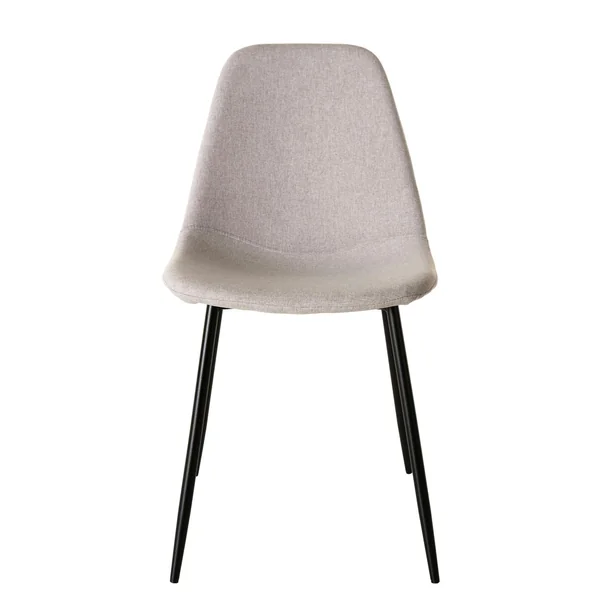 Chaise tissu beige TIM (lot de 2)
