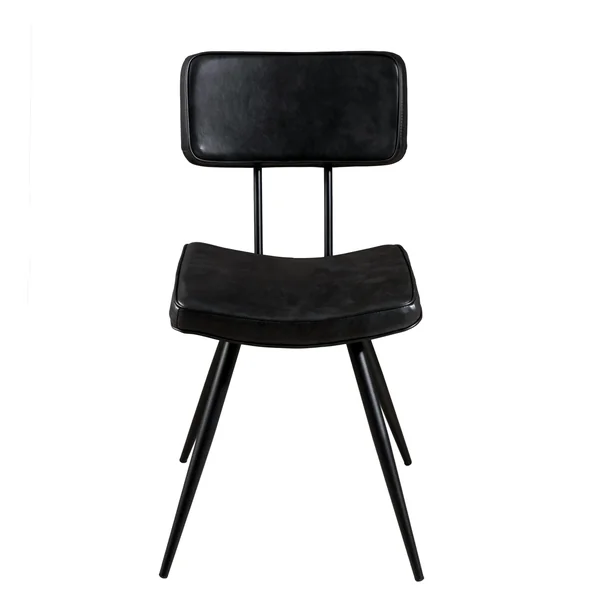 Chaise vintage tissu noir/gris anthracite (lot de 2) TIM