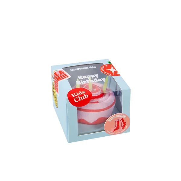 Chaussettes enfant en coton gâteau d'anniversaire