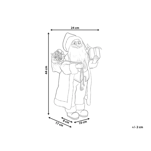 Christmas Decoration RAMVATN Santa Claus 44 cm Red