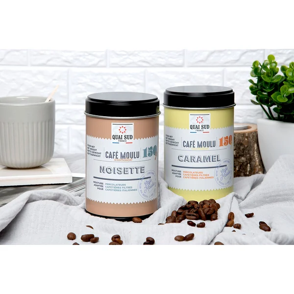 Coffret 6 cafés aromatisés moulus - 6 recettes en boîte xs