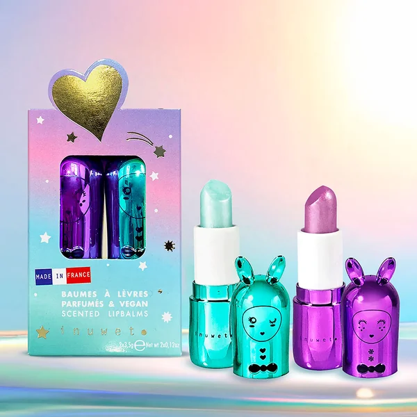 Coffret cadeau duo baumes à lèvres cupacke et cassis
