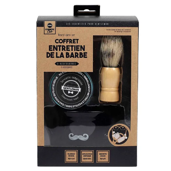 Coffret entretien barbe 3 accessoires