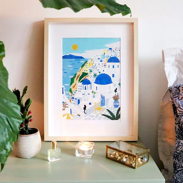 Coffret peinture au numéro Santorini