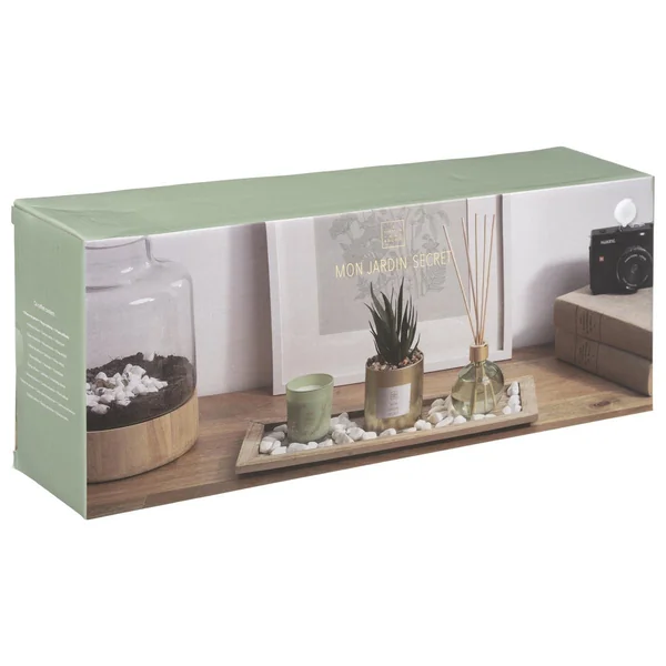 COFFRET SENTEUR PLAT JARDIN EUCALYPTUS