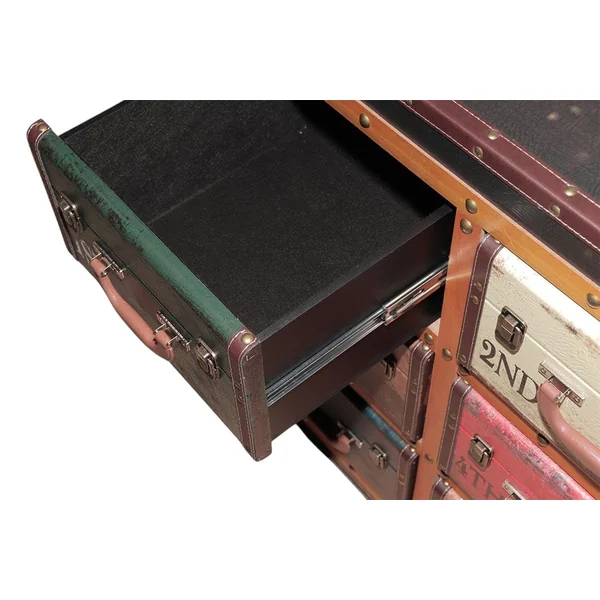 Commode façon valises colorées PUNO