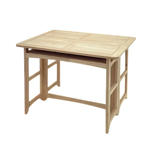 Console extensible en table repas hévéa 100cm TRADITION