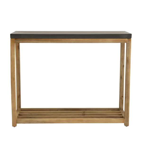 Console pour jardin bois et résine effet béton 95,5 cm HERCULE