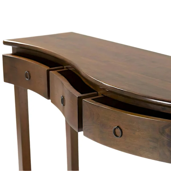 Console vague hévéa 120cm TRADITION
