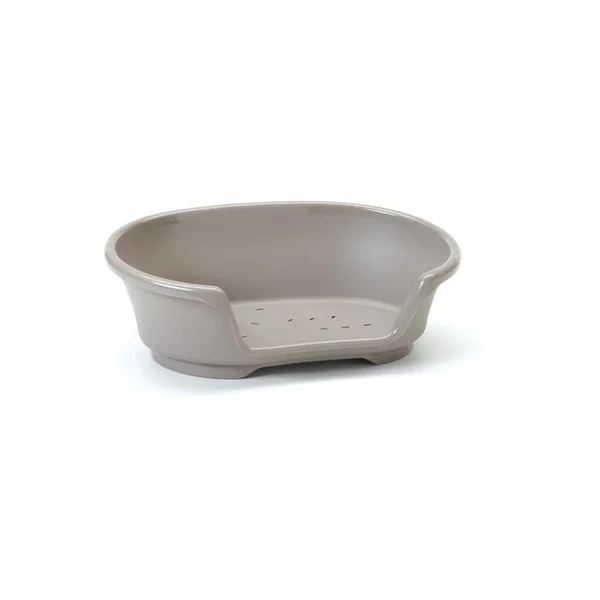 Corbeille pour chien en plastique gris Savic modèle Cosy Air 78 cm (fond du panier) - 90 x 60 x 26 cm