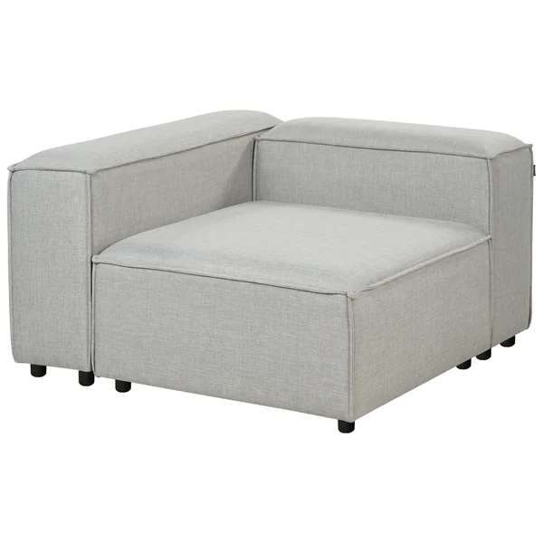 Corner Seat ARDAL Fabric Light Grey Right Hand