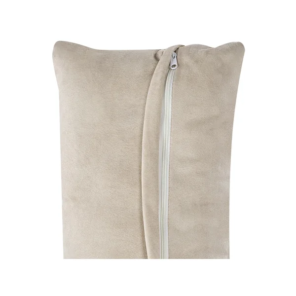 Corner Seat HELLNAR Velvet Light Beige Left Hand