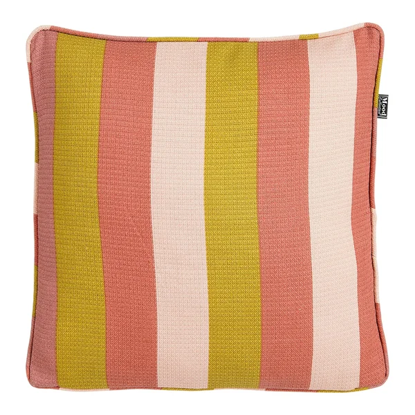 Coussin de canapé, bandes multicolores