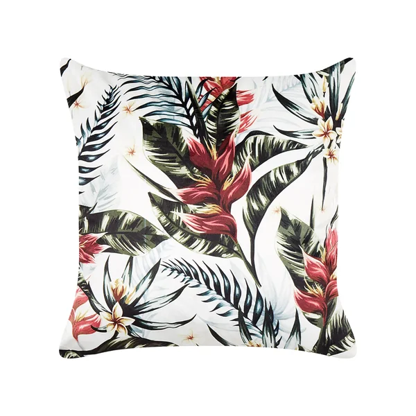 Coussin EDELWEISS Velours 45 x 45 cm Multicolore Motif de plante