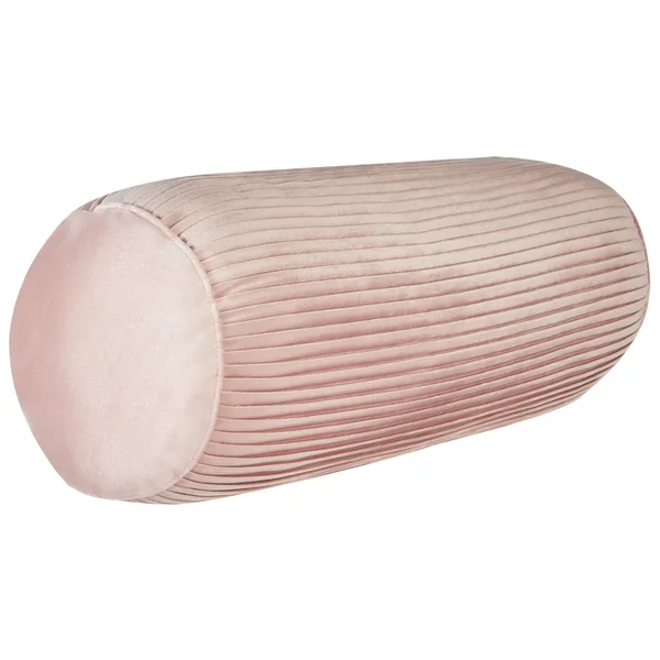 Coussin JONQUIL Velours 22 x 60 cm Rose Unicolore