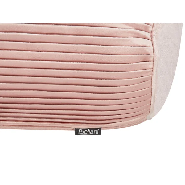 Coussin JONQUIL Velours 22 x 60 cm Rose Unicolore
