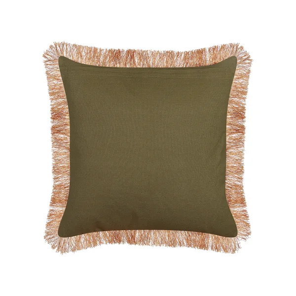 Coussin MITELLA Velours 45 x 45 cm Bleu Motif floral