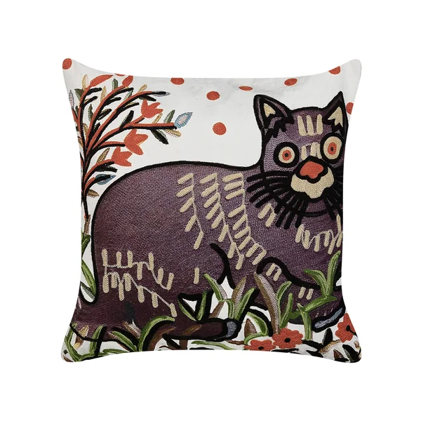 Coussin PHUSRO Coton 50 x 50 cm Multicolore Motif animal