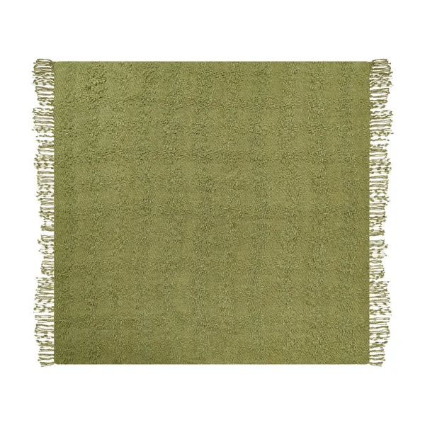 Couverture VELLA Coton 200 x 220 cm Vert olive