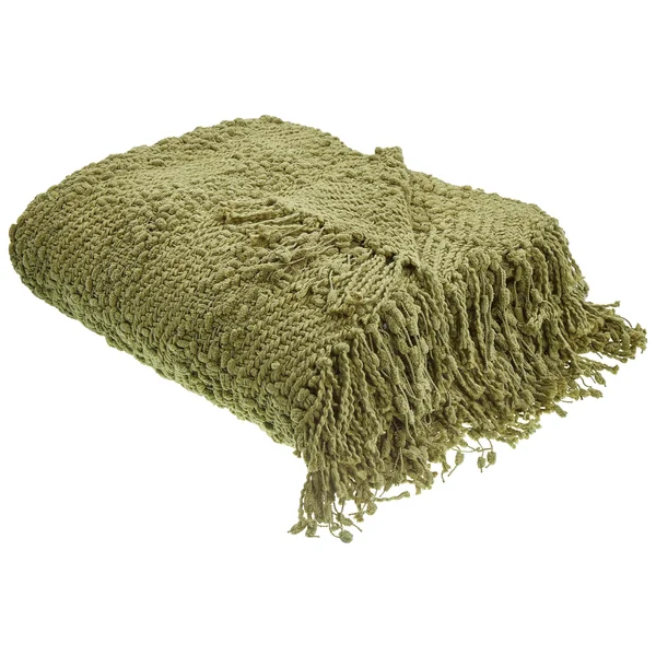Couverture VELLA Coton 200 x 220 cm Vert olive