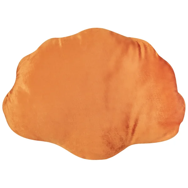 Dekokissen 2er Set CONSOLIDA Samtstoff 47 x 35 cm Orange Ohne Muster