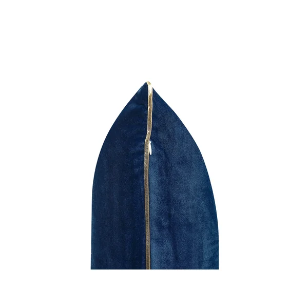 Dekokissen 2er Set CROCUS Samtstoff 45 x 45 cm Dunkelblau Abstraktes Muster