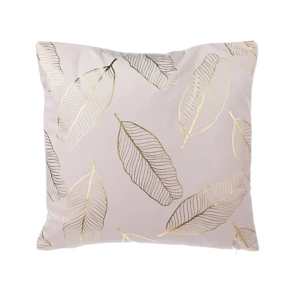 Dekokissen 2er Set FREESIA Samtstoff 45 x 45 cm Rosa Pflanzenmuster