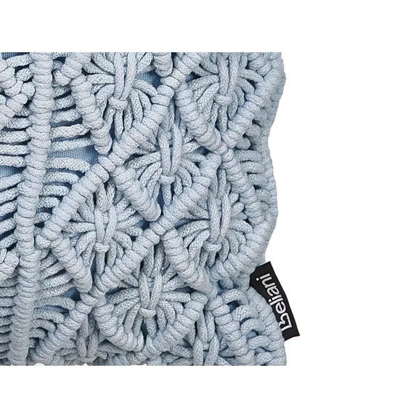 Dekokissen 2er Set GOREME Bouclé 45 x 45 cm Blau Geometrisches Muster
