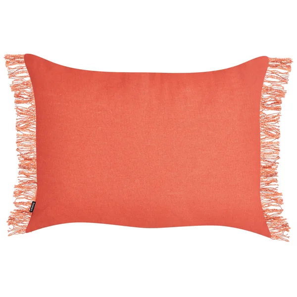 Dekokissen 2er Set MABA Baumwolle 50 x 35 cm Orange Ohne Muster