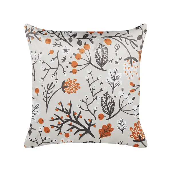 Dekokissen 2er Set MONTBRETIA Samtstoff 45 x 45 cm Bunt Pflanzenmuster