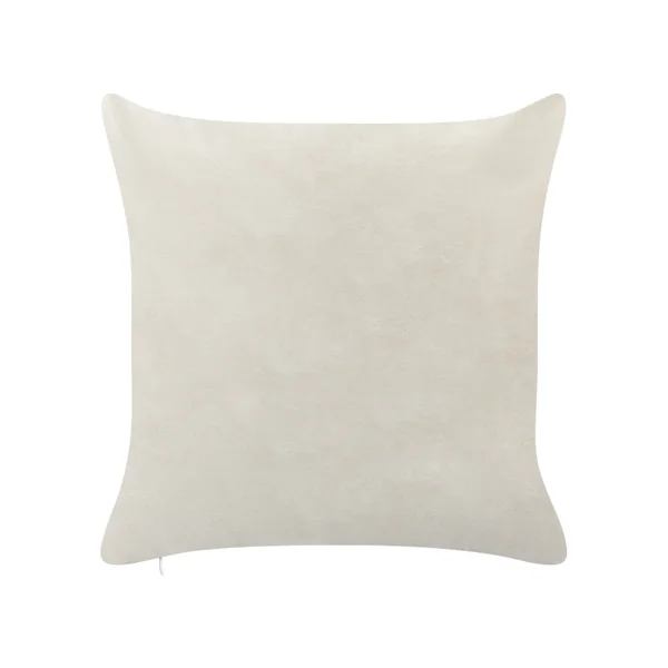 Dekokissen 2er Set PALMIER Samtstoff 45 x 45 cm Cremeweiß Weihnachtsmotiv