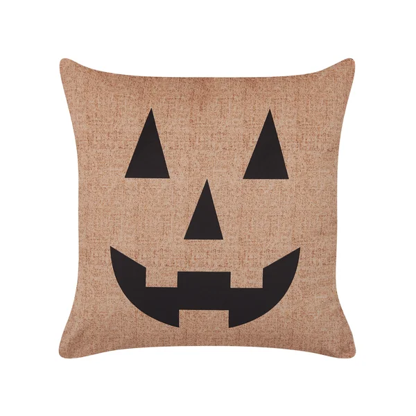 Dekokissen 2er Set SEBES Samtstoff 45 x 45 cm Beige Abstraktes Muster