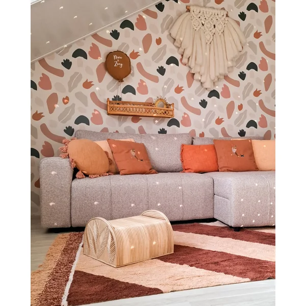 Dekokissen 2er Set TANSY Baumwolle 40 x 60 cm Orange Ohne Muster