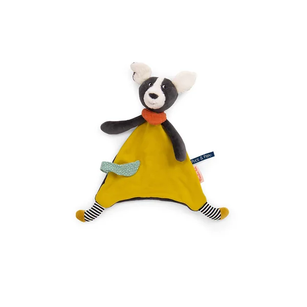 Doudou Puce en coton jaune - Puce et Pilou