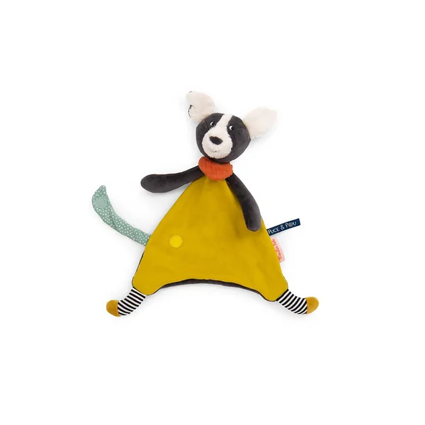 Doudou Puce en coton jaune - Puce et Pilou