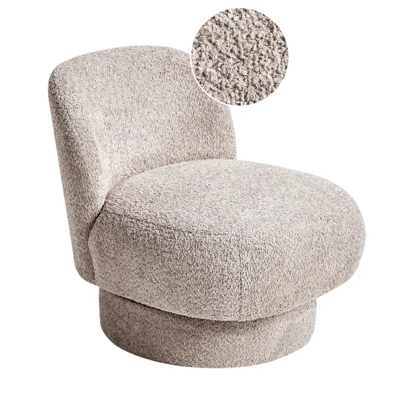 Drehsessel AYLO Bouclé Taupe